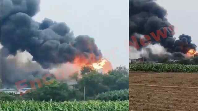 LPG टैंकर ओवरटेक के चक्कर में Toll से टकराया, धमाके के बाद लगी आग, 5 कर्मी झुलसे, देखें वीडियो
