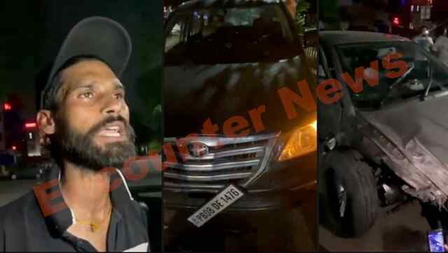 Jalandhar News: इनोवा और स्कोडा की टक्कर में 2 घायल, देखें वीडियो