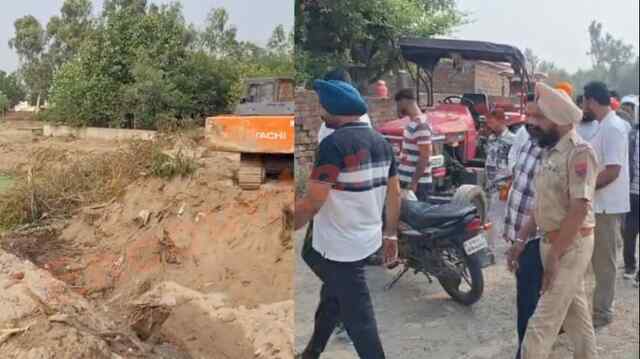 Punjab News: तालाब की खुदाई को लेकर चली गोली, बाल-बाल बचे आप सरपंच के पति, देखें वीडियो
