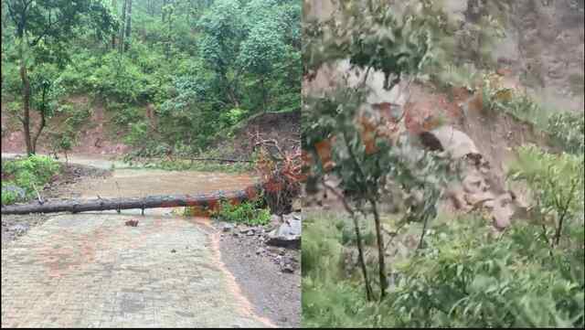 बारिश का कहर, पहाड़ों से गिर रहे पत्थर, प्रशासन ने की लोगों से खास अपील, देखें वीडियो