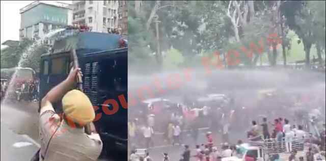 अब इस जगह BJP के खिलाफ प्रदर्शन, छात्रों पर लाठीचार्ज, वाटर कैनन, आंसू गैस के दागे गोले, देखें Live
