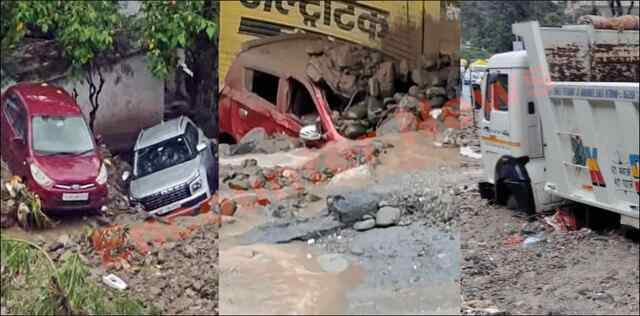 बारिश का कहरः NH समेत 100 सड़कें बंद, फ्लैश फ्लड-लैंडस्लाइड से कारों समेत 12 वाहनों को नुकसान, देखें वीडियो
