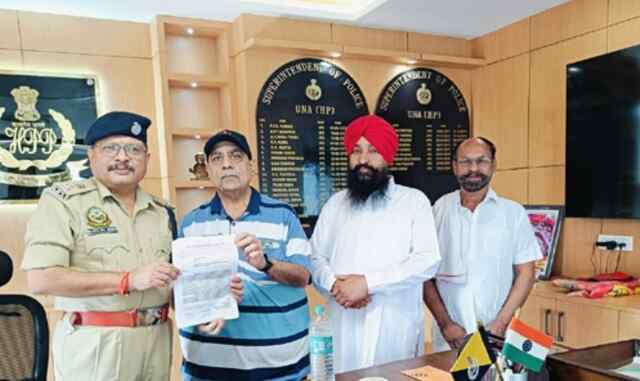 अफवाहों को लेकर हलवाई यूनियन ने दिया एसपी को शिकायत पत्र