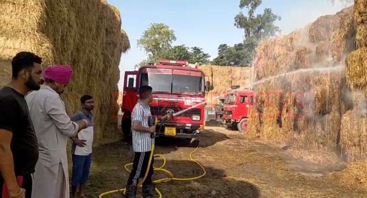 Punjab News: इस इलाके में पराली लगी आग, हुआ लाखों का नुकसान