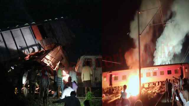 बड़ा हादसाः Mysore-Darbhanga Express मालगाड़ी से टकराई, लगी आग, मचा हड़कंप, देखें वीडियो