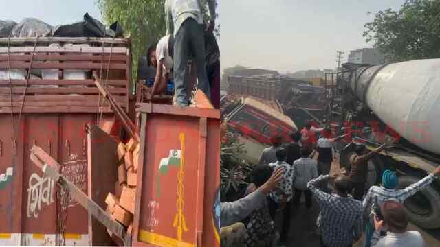Punjab News: पुल के पास ट्रक और बस की टक्कर में हुआ धमाका, 2 घायल, लगा जाम, देखें वीडियो