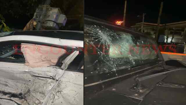 Jalandhar News: 2 कारों की भीषण टक्कर में खुले एयरबैग, 2 महिलाएं घायल, देखें वीडियो