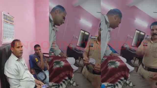 थाने के अंदर शरेआम रिश्वत लेने का खेल, ASI और Constable का Video Viral, SP ने लिया एक्शन