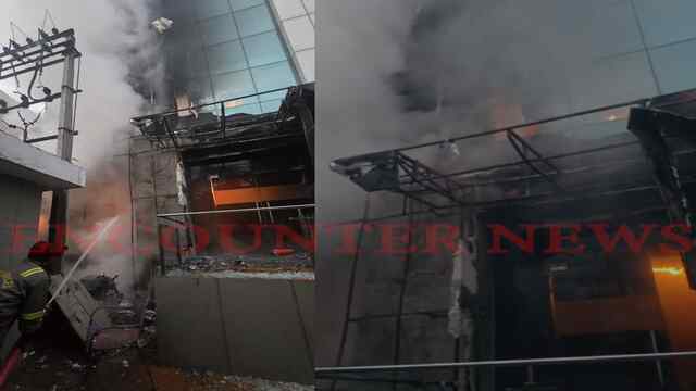 Sector-63 में Office की Building को लगी भीषण आग, मची अफरा-तफरी