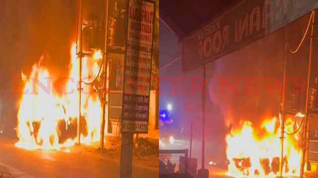 Punjab News: पोल से BMW की टक्कर, ट्रांसफार्मर गिरने से जली कार, देखें वीडियो