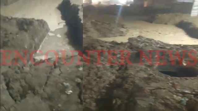 Jalandhar News: सीवरेज और वाटर लाइन टूटी, जमीन के धंसने का बड़ा खतरा, देखें वीडियो