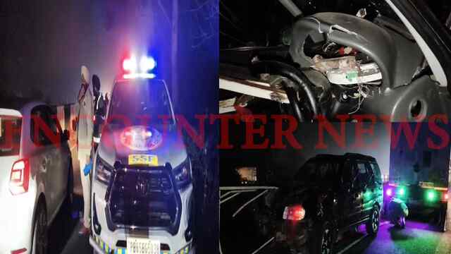 Jalandhar News: National Highway पर डिवाइडर से टकराई कार, शादी से लौट रहा था परिवार, देखें वीडियो