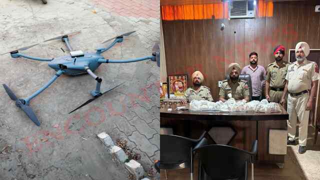Punjab News: 6.930 किलो हेरोइन और ड्रोन बरामद, देखें वीडियो