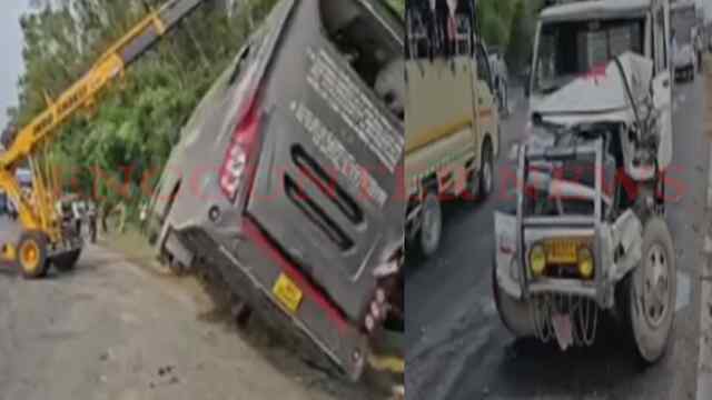 Punjab News: National Highway पर पलटी Tourist Bus, 3 से 4 गाड़ियां क्षतिग्रस्त, 2 छात्रों की मौत, देखें वीडियो