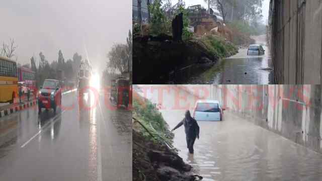 Punjab News: बारिश से सड़कें बनीं तालाब, पानी में फंसी कार, देखें वीडियो