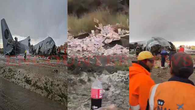 Currency से भरा Hercules Plane Crash, 15 की मौत, 30 घायल, Highway पर बिखरी लाशें और नोट, देखें वीडियो