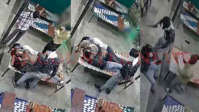 Hotel के बाहर सो रहे युवकों पर जानलेवा हमला, जमकर पीटा, 10 पर FIR, देखें वीडियो