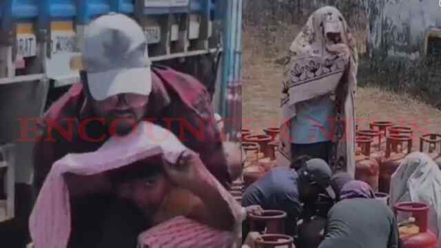 LPG सिलेंडर लेने लाइनों में खड़े लोगों पर मधुमक्खियों ने किया हमला, मची भगदड़, देखें वीडियो
