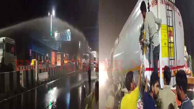 Highway पर सड़क हादसे में डीजल टैंकर की फटी टंकी, लोगों में मची बाल्टी-डिब्बे लेकर लूटने की होड़, देखें वीडियो