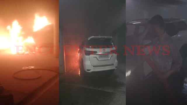 Punjab News: बेसमेंट में खड़ी Innova car में अचानक लगी आग, देखें वीडियो
