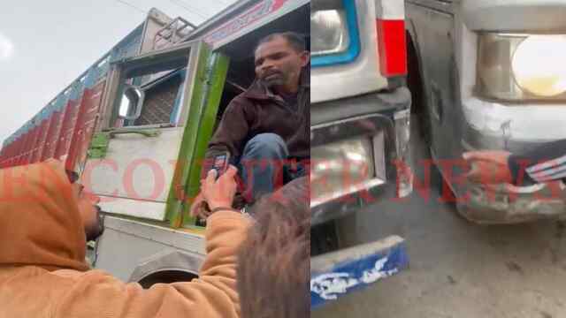 Lovely University के पास बस-ट्रक की टक्कर में चले थप्पड़, आरोप पैसे व मोबाइल छीनकर भागे, देखें वीडियो