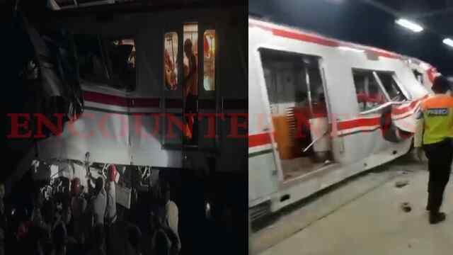 2 ट्रेनों की आमने-सामने हुई टक्कर में उड़े परखच्चे, 14 की मौत, मची भगदड़, देखें वीडियो