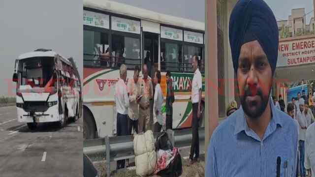लुधियाना से जा रही 100 यात्रियों से भरी बस पलटी, 60 घायल, देखें वीडियो