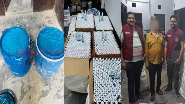 2 जगहों पर पुलिस की रेड, भारी मात्रा Fake Sensodyne Toothpaste बरामद, देखें वीडियो