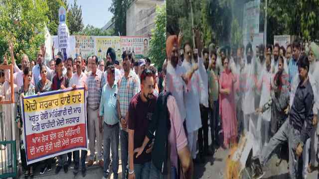 Jalandhar News: महंगाई को लेकर केंद्र के खिलाफ कांग्रेस ने पूतला फूंककर किया प्रदर्शन, देखें वीडियो