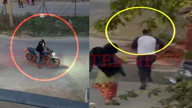Snatcher से भिड़ी बहादुर महिला, मचाया शोर, देखें वीडियो