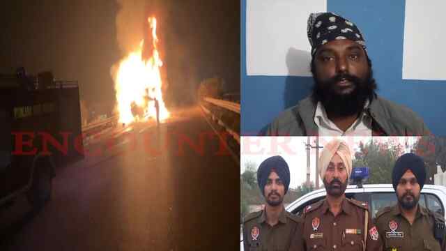 Jalandhar News: National Highway पर Chemical से भरे Truck को लगी भीषण आग, मची अफरा-तफरी, देखें वीडियो