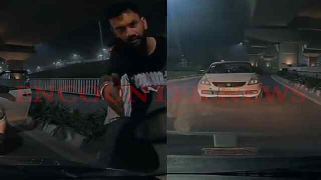 Expressway पर Taxi Driver की गुंडागर्दी, Wrong Side में गाड़ी चला कार चालक से की बदतमीजी, FIR दर्ज , देखें वीडियो