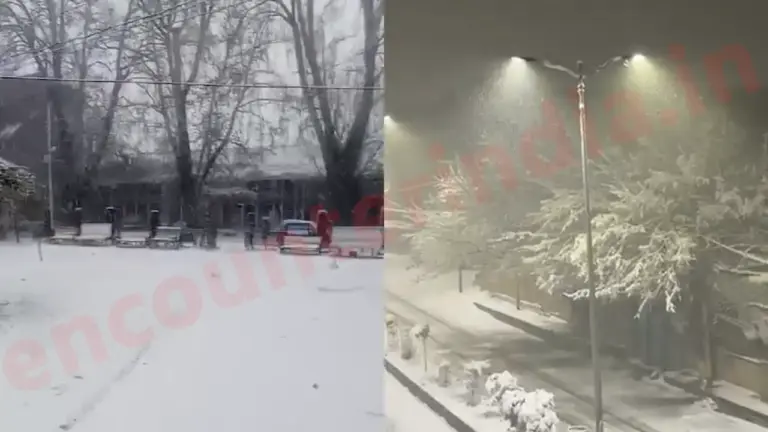 बर्फबारी के चलते देश से कटी घाटी, उड़ानें रद्द, National Highway बंद, देखें वीडियो