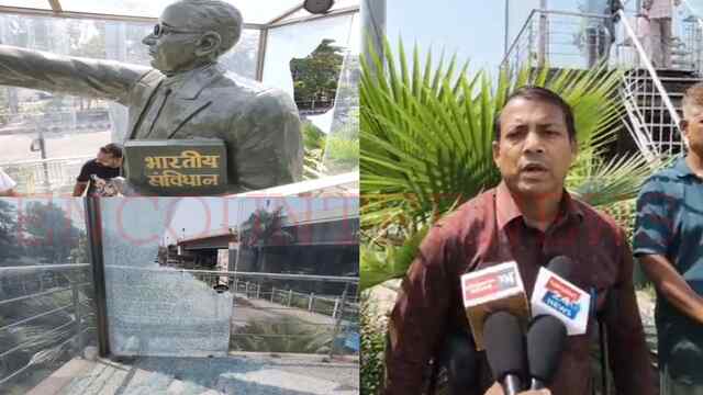 Jalandhar Bypass Chownk पर बनीं बाबा साहिब की प्रतिमा का शरारती अनंसर ने तोड़ा शीशा, लोगों ने लगाया धरना, देखें वीडियो
