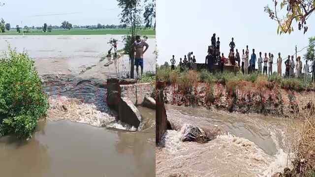 Punjab News: लक्ष्मण नहर में पड़ा पाड़, 500 एकड़ खेतों में घुसा पानी, देखें वीडियो