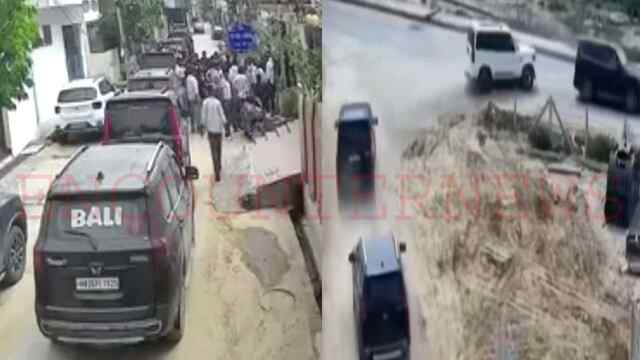 20 स्कॉर्पियो गाड़ियों में आए बदमाश, ठेकेदार का आरोप गैंगस्टर के नाम पर मांगी रंगदारी, देखें वीडियो