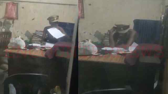 शराबी युवक बना थानेदार, कुर्सी संभालकर फाइलों पर किए हस्ताक्षर, देखें वीडियो