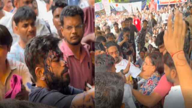 CJP के संस्थापक Abhijeet Dipike पर महिला ने सरेआम फेंकी स्याही, Viral हुआ Video