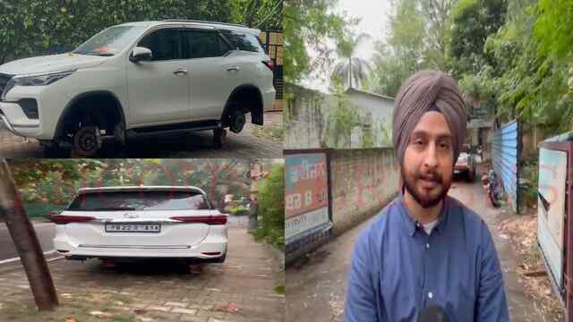 Punjab News: बेखौफ चोरों का कारनामा, घर के बाहर खड़ी फॉर्च्यूनर के चारों टायर चोरी, देखें वीडियो