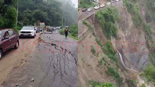 Dehradun-Mussoorie Road पर आई दरारें, अगले आदेश तक वाहनों की आवाजाही बंद, देखें वीडियो
