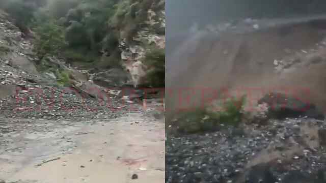 बादल फटने से तबाही, घरों की छतों पर आया मलबा, National Highway बंद, सैकंड़ों गाड़ियां फंसी, देखें वीडियो