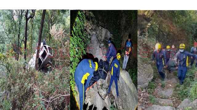 सड़क हादसे में 250 मीटर गहरी खाई में गिरी कार, 3 जिगरी दोस्तों की मौत, 12 घंटे बाद शव बरामद