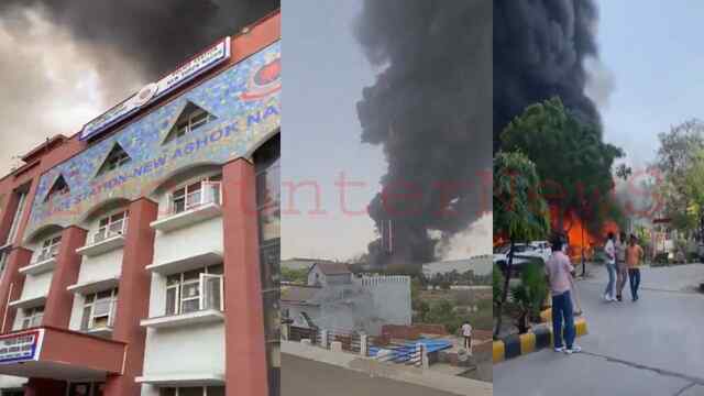थाने में मचा हड़कंप, मालखाने में लगी भीषण आग, देखें वीडियो