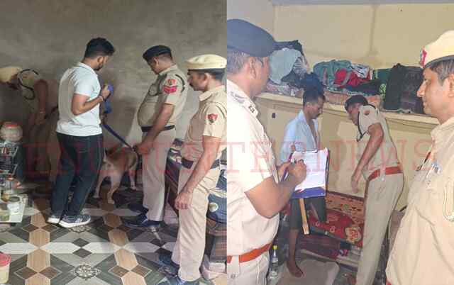 तस्करों के खिलाफ पुलिस का एक्शन, स्निफर डॉग लेकर ली घरों की तालाशी, देखें वीडियो