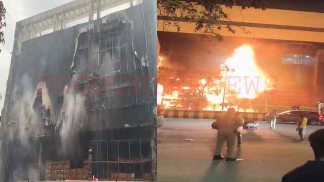 Vishal Mega Mart में लगी भीषण आग, मचा हड़कंप, देखें वीडियो