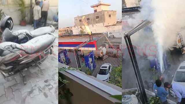Jalandhar News: Petrol Pump पर पाइपों में आग लगने से कर्मियों में मचा हड़कंप, देखें वीडियो
