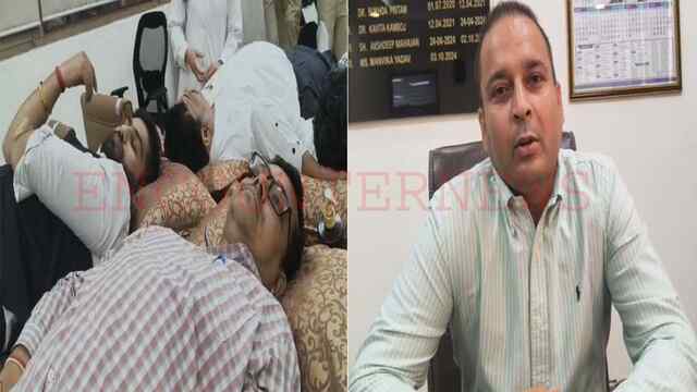 Haryana News: रक्तदान शिविर में नौजवानों व पुलिसकर्मियों ने किया खूनदान, देखें वीडियो