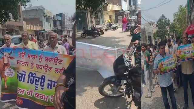 Jalandhar News: बछड़े पर कुत्तों के हमले को लेकर लोगों ने बाबा के खिलाफ दिया धरना, लगाए गंभीर आरोप, देखें वीडियो