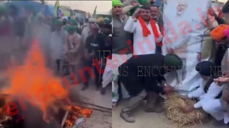 Punjab news: खनौरी बॉर्डर पर किसानों ने प्रधानमंत्री मोदी का पुतला फूंका, देखें वीडियो