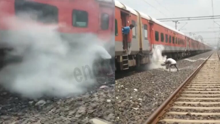 वैष्णों देवी जाने वाली मालवा एक्सप्रेस ट्रेन के यात्रियों में मचा हड़कंप, देखें वीडियो